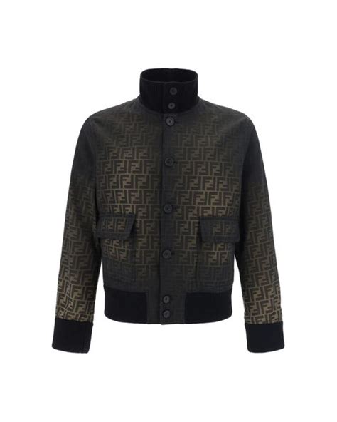 bomber di fendi|FENDI FF Eclissi Bomber Jacket .